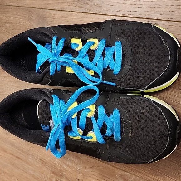 Nike Dual Fusion ST2 Running Shoes Black & Blue #454240-018 Women's size 9 - Picture 2 of 14